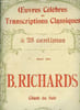 CHANT DU SOIR romance / OEUVRES CELEBRES ET TRANSCRIPTIONS CLASSIQUES N&deg; 1004. B.RICHARDS