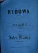 REDOWA pour piano. JULES MASSIP