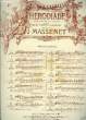 "N°4 bis AIR DE SALOME extrait de l'opéra de ""Hérodiade"" chant et piano". J. MASSENET
