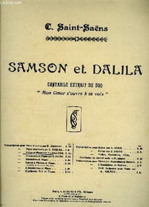 "CANTABILE EXTRAIT DU DUO MON COEUR S'OUVRE A TA VOIX extrait de l'opéra ""Samson et dalila"" pour piano et violon par P. Lemaitre"