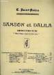"CANTABILE EXTRAIT DU DUO MON COEUR S'OUVRE A TA VOIX extrait de l'opéra ""Samson et dalila"" pour piano et violon par P. Lemaitre". C. SAINT SAENS