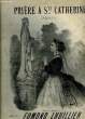 PRIERE A STE CATHERINE chansonnette. EDMOND LHUILLIER