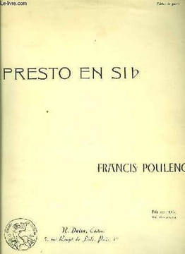 PRESTO EN SI b. FRANCIS POULENC