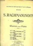 POLICHINELLE pour piano. S. RACHMANINOFF