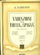 "VARIAZIONI SULLA ""FOLLA DI SPAGNA"" per pianoforte". A. SCARLATTI