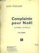 COMPLAINTE POUR NOEL pour piano. JULES MAZELIER