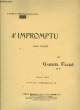 4ème IMPROMPTU pour piano seul. GABRIEL FAURE