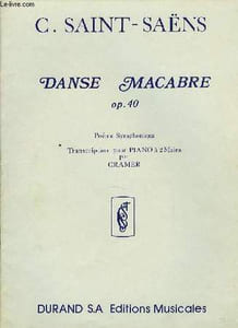 DANSE MACABRE OP.40 poème symphonique transcription pour piano à deux mains par Cramer.