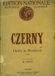 ETUDES DE MECANISME OP.849 EDITION NATIONALE DE MUSIQUE CLASSIQUE. CZERNY