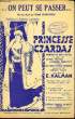 "N°3 ON PEUT SE PASSER... (cuanto siento no saber vivir) one-step chanté de l'opérette ""Princesse Czardas"" partition pour chant". E. KALMAN