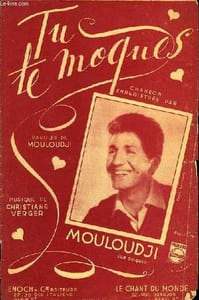 TU TE MOQUES partition pour le chant