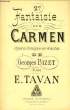 2e FANTAISIE SUR CARMEN pour 1er violon. E.TAVAN