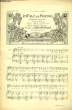 LA FILLE DE ROLAND parittion pour le chant et piano SUPPLEMENT MUSICAL N°3188 A L'ILLUSTRATION DU 2 AVRIL 1904. HENRI RABAUD