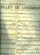 LE BILLET DE LOGEMENT pour piano et chant EXTRAIT DU JOURNAL FIGARO DU MERCREDI 19 NOVEMBRE 1879. LEON VASSEUR