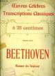 MENUET DU SEPTUOR pour piano OEUVRES CELEBRES ET TRANSCRIPTIONS CLASSIQUES. BEETHOVEN