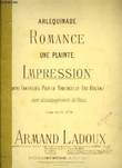 IMPRESSION Rêverie POUR VIOLON, VIOLONCELLE avec accompagnement de piano. ARMAND LADOUX