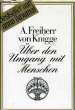 ÜBER DEN UMGANG MIT MENSCHEN. FREIHERR VON KNIGGE A.
