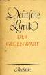 DEUTSCHE LYRIK DER GEGENWART. FEHSE Willi (hrsg.)