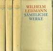 SÄMTLICHE WERKE, 3 BÄNDEN. LEHMANN Wilhelm