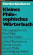 KLEINES PHILOSOPHISCHES WÖRTERBUCH. MÜLLER Max / HALDER Alois