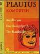 KOM&Ouml;DIEN - AMPHITRYON, DAS HAUSGESPENST - DER MAULHELD. PLAUTUS