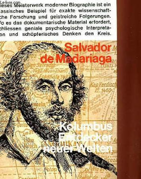 KOLUMBUS ENTDECKER NEUER WELTEN. MADARIAGA Salvador de