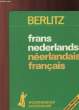 FRANS-NEDERLANDS / NEERLANDAIS-FRANCAIS. BERLITZ