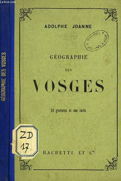 GEOGRAPHIE DES VOSGES. JOANNE ADOLPHE