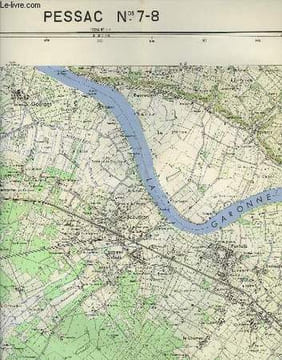 IGN, CARTE DE FRANCE 1:25000, PESSAC n°7-8. COLLECTIF