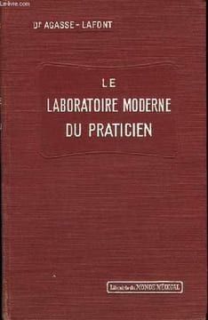 Le Laboratoire Moderne du Praticien.. AGASSE-LAFONT E. Dr