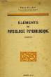 Eléments de Physiologie Psychologique.. RIJLANT Pierre