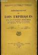 Représentation des Lois Empiriques par des formulaires approchées.. FRECHETM. et ROMANN R.