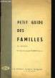 Petit Guide des Familles.. COLLECTIF