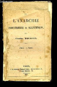 De l'Anarchie Industrielle et Scientifique.. FOURIE Charles.