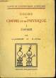 Cours de Chimie et de Physique. TOME I : Chimie.. LAMIRAND J. et JOYAL M.