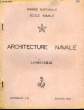 Architecture Navale. Livres I, II, III, IV.. COLLECTIF