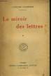 Le miroir des lettres. 1ère série (1918).. VANDEREM Fernand