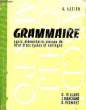 Grammaire.. VILLARS, MARCHAND et VIONNET