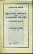 Fédération Française des Travailleurs du Livre. Notes Historiques 1881 - 1936. COLLECTIF