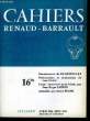 Cahiers Renaud-Barrault N°16bis.. JULLIARD René