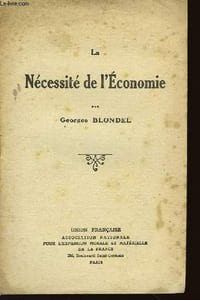 La Nécessité de l'Economie.