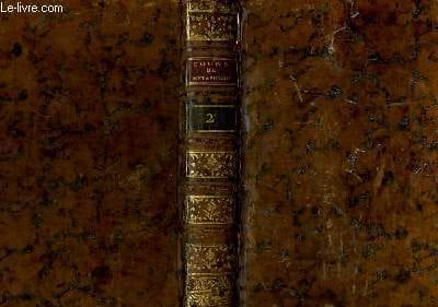 Théorie des Êtres Sensibles ou Cours Complet de Métaphysique sacrée et profane. TOME II. Abbé PARA DU PHANJAS