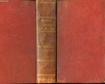 Histoire Naturelle des Quadrupèdes Ovipares, Serpens, Poissons et Cétacées. TOMES 61, 62 et 63, en un seul volume.. LACEPEDE & BUFFON
