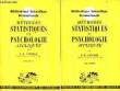 Méthodes Statistiques en Psychologie appliquée. TOMES I et 2. FAVERGE J.M.