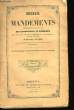 Recueil des Mandements, Ordonnances et Lettres Pastorales des Archevêques de Bordeaux. TOME Ier.. DONNET Ferdinand-François-Auguste.