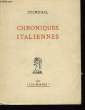 Chroniques Italiennes.. STENDHAL