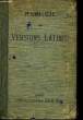 Recueil de versions latines.. PROFESSEUR DE LITTERATURE LATINE