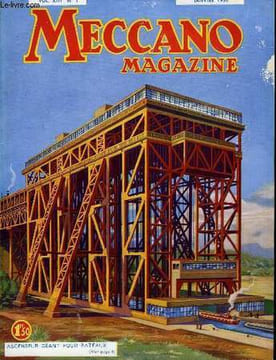 Meccano Magazine. Vol. XIII N°1 : Ascenseur géant pour bateaux. LAURENT G. & COLLECTIF