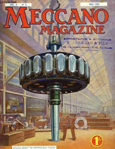 Meccano Magazine. Vol. X, n°5 : Rotor géant de générateur hydro-électrique