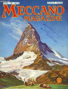 Meccano Magazine. Vol. IX, n°8 : Formation des montagnes.